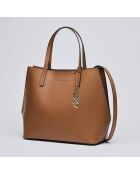 Borsa Rivoli in pelle cognac - 45x15x30 cm