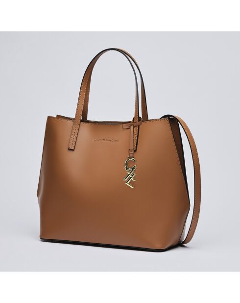 Borsa Rivoli in pelle cognac - 45x15x30 cm