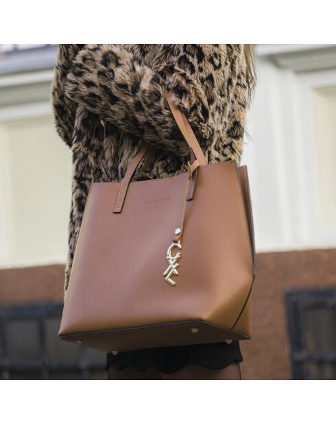 Borsa Rivoli in pelle cognac - 45x15x30 cm