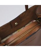 Borsa Rivoli in pelle cognac - 45x15x30 cm