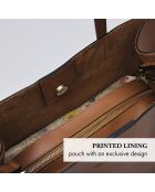 Borsa Rivoli in pelle cognac - 45x15x30 cm