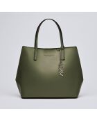 Rivoli Handtasche aus khakifarbenem Leder - 45x15x30 cm