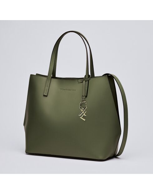 Rivoli Handtasche aus khakifarbenem Leder - 45x15x30 cm