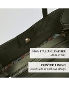 Rivoli Handtasche aus khakifarbenem Leder - 45x15x30 cm
