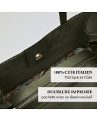 Rivoli Handtasche aus khakifarbenem Leder - 45x15x30 cm