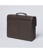 Porte-document en cuir Rodin marron - 41x12x31 cm