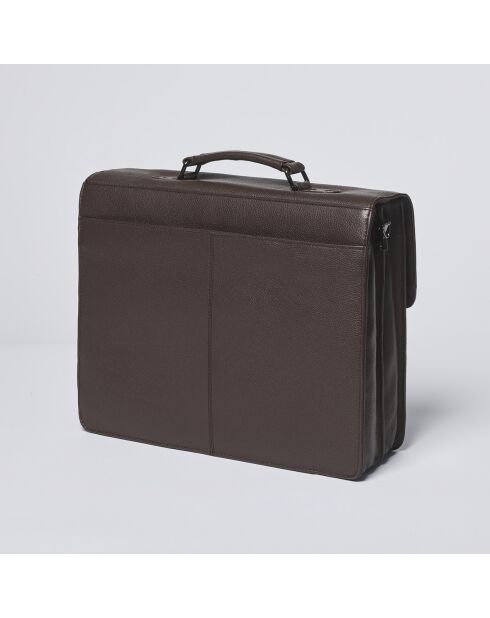 Porte-document en cuir Rodin marron - 41x12x31 cm