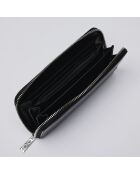 Cartera Concorde de piel negra - 20x2x11 cm