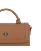 Bolso de hombro Nina de piel coñac - 17x24x9,5 cm