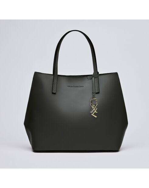 Rivoli schwarze Lederhandtasche - 45x15x30 cm