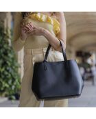 Rivoli schwarze Lederhandtasche - 45x15x30 cm
