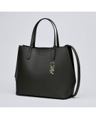 Rivoli schwarze Lederhandtasche - 45x15x30 cm