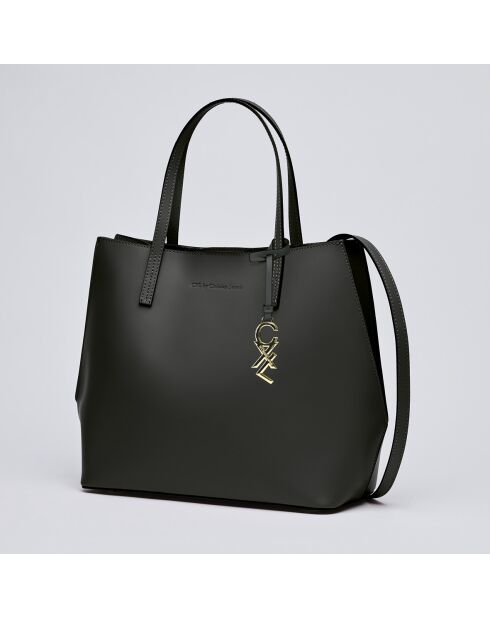 Rivoli schwarze Lederhandtasche - 45x15x30 cm