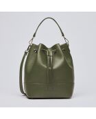 Champs Elysée Beuteltasche aus Leder in Khaki - 25x15x28 cm