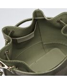 Champs Elysée Beuteltasche aus Leder in Khaki - 25x15x28 cm
