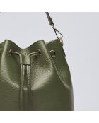 Champs Elysée Beuteltasche aus Leder in Khaki - 25x15x28 cm