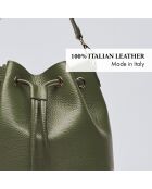 Champs Elysée Beuteltasche aus Leder in Khaki - 25x15x28 cm