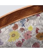 Bandolera Montmartre de piel coñac - 22x8,5x14,5 cm