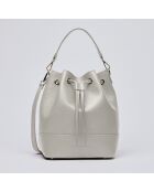 Champs Elysée Beuteltasche aus Leder cremefarben - 25x15x28 cm