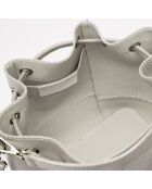 Champs Elysée Beuteltasche aus Leder cremefarben - 25x15x28 cm