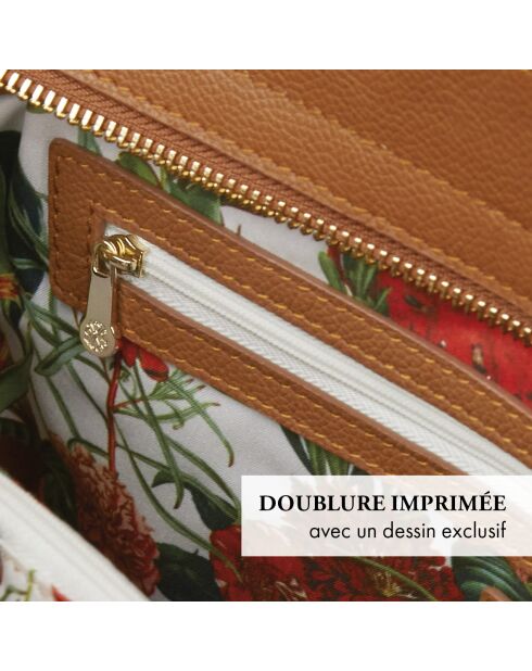 Borsa Madison in pelle cognac - 30x40x15 cm
