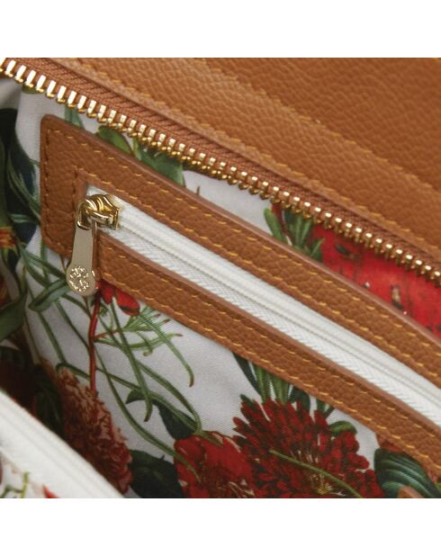 Borsa Madison in pelle cognac - 30x40x15 cm