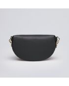 Marsupio Madeleine in pelle nera - 23x6x13 cm