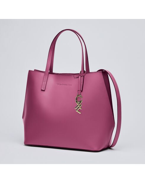 Rivoli Handtasche aus rosafarbenem Leder - 45x15x30 cm