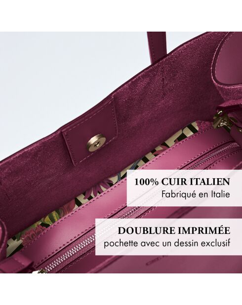 Rivoli Handtasche aus rosafarbenem Leder - 45x15x30 cm