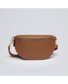 Marsupio Madeleine in pelle cognac - 23x6x13 cm