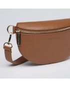 Marsupio Madeleine in pelle cognac - 23x6x13 cm