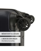 Valise Toulouse bleu marine - 46x25x67 cm