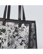 Apolline schwarze Lederhandtasche - 39x15x31 cm