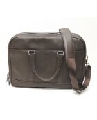 Melvin Kollektionstasche aus braunem Leder - 41x31x10 cm