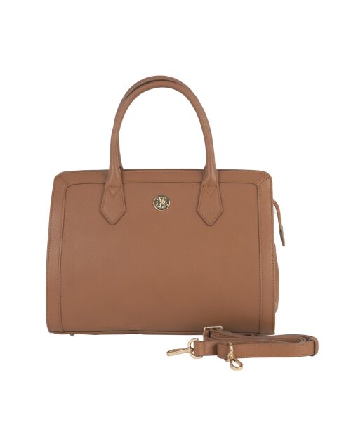 Borsa Riley in pelle cognac - 24,5x32x15 cm