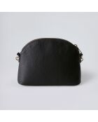 Malesherbs zwarte leren schoudertas - 23x7,5x17,5 cm