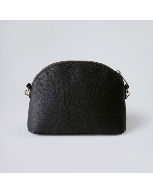 Malesherbs zwarte leren schoudertas - 23x7,5x17,5 cm
