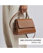 Cremieux schwarze Lederhandtasche - 24x8x18 cm