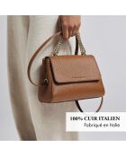 Cremieux schwarze Lederhandtasche - 24x8x18 cm