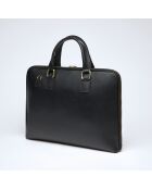 Borsa Louvre in pelle nera - 28,5x38x5,5 cm