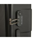 Set van 3 zwarte Toulouse koffers - 40x21x56 cm/46x25x67 cm/52x29x77 cm