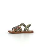 Veelkleurige sandalen met pollock-bandjes en plagettes