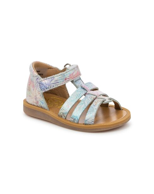 Poppy Strap Sandalen weiß/mehrfarbig