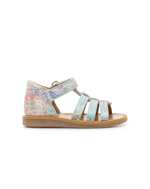 Poppy Strap Sandalen weiß/mehrfarbig