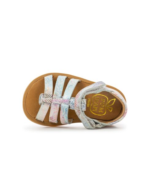Poppy Strap Sandalen weiß/mehrfarbig