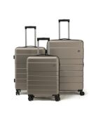Set di 3 valigie Toulouse grigio morbido - 40x21x56 cm/46x25x67 cm/52x29x77 cm