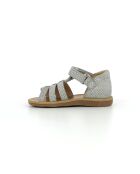 Grijze sandalen met poppy-bandjes