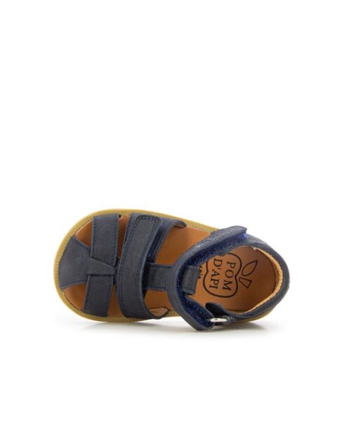 Poppy Boy Strap marineblaue Schuhe