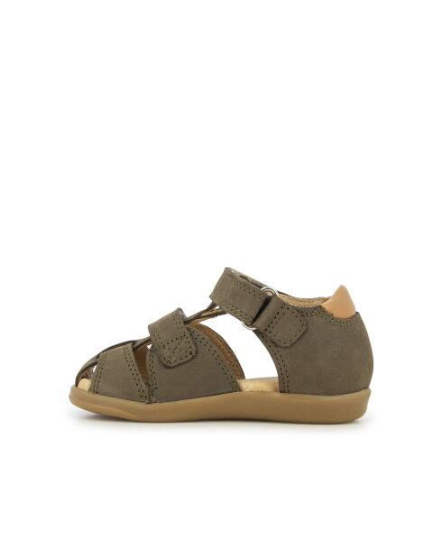 Khakifarbene Sandalen Pika Scratch