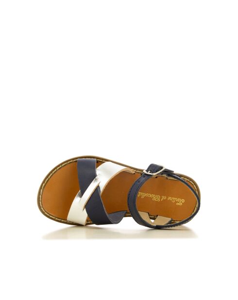 T&C 10 Lili marineblaue Sandalen